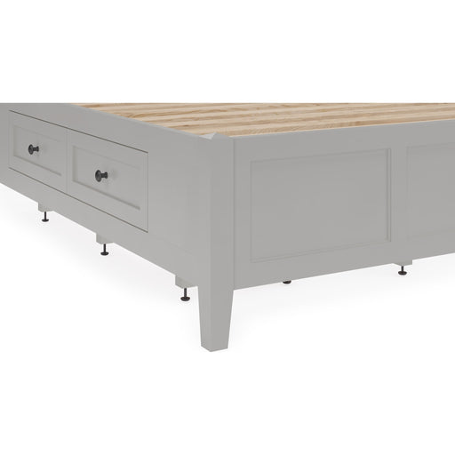 Modus Furniture Grace Four Drawer Platform Storage Bed in Elephant Gray  PNKGD  Image 4