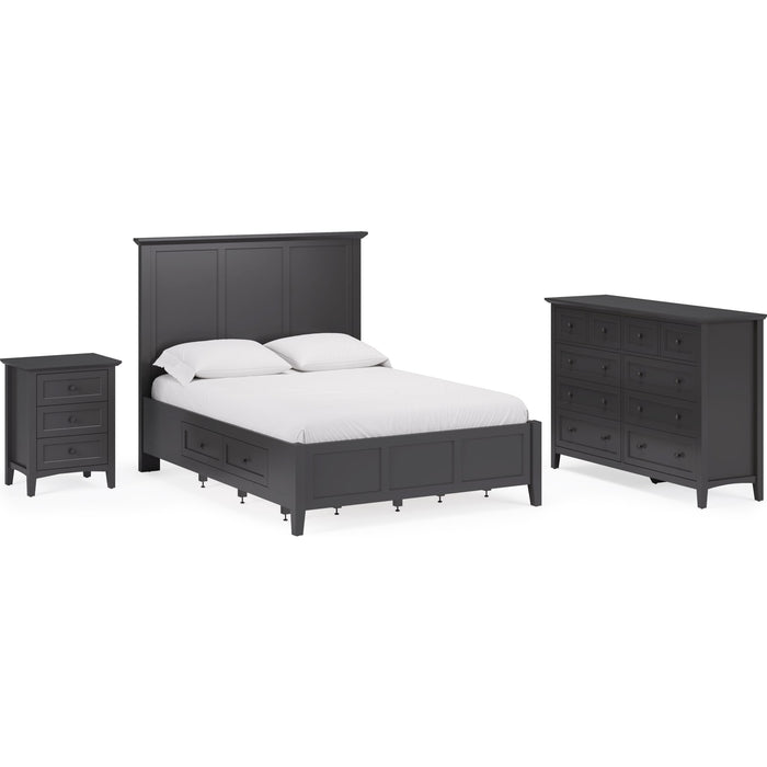 Modus Furniture Grace Four Drawer Platform Storage Bed in Raven Black  PNRBD  Image 13