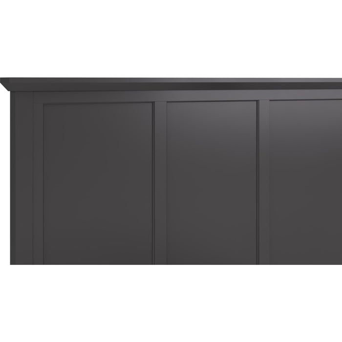 Modus Furniture Grace Four Drawer Platform Storage Bed in Raven Black  PNRBD  Image 17