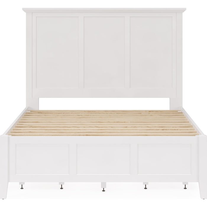 Modus Furniture Grace Four Drawer Platform Storage Bed in Snowfall White  PNRAD  Image 10