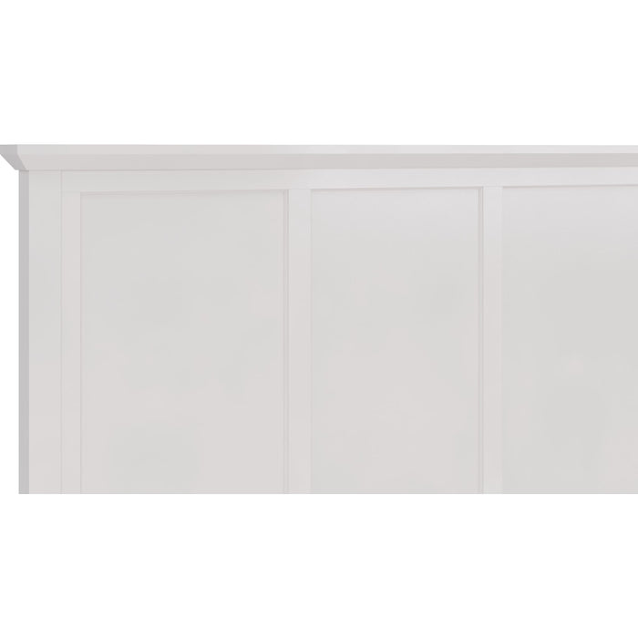 Modus Furniture Grace Four Drawer Platform Storage Bed in Snowfall White  PNRAD  Image 11