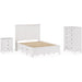 Modus Furniture Grace Four Drawer Platform Storage Bed in Snowfall White  PNRAD  Image 14
