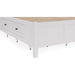 Modus Furniture Grace Four Drawer Platform Storage Bed in Snowfall White  PNRAD  Image 3