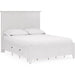 Modus Furniture Grace Four Drawer Platform Storage Bed in Snowfall White  PNRAD  Image 6