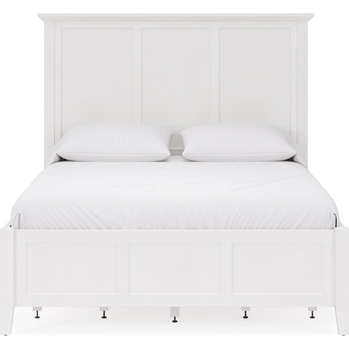 Modus Furniture Grace Four Drawer Platform Storage Bed in Snowfall White  PNRAD  Image 7