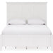 Modus Furniture Grace Four Drawer Platform Storage Bed in Snowfall White  PNRAD  Image 7