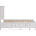 Modus Furniture Grace Four Drawer Platform Storage Bed in Snowfall White  PNRAD  Image 8