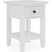 Modus Furniture Grace One Drawer Drink Table in Snowfall 655450509087 PNRA22D Image 2
