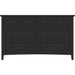 Modus Furniture Grace Six Dwr Dresser Raven 655450507977 PNRB82B Main Image