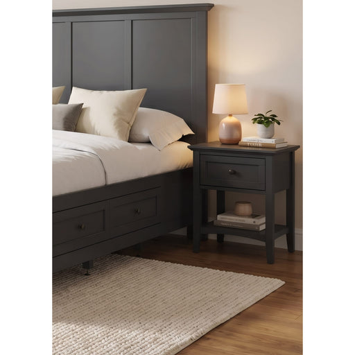 Modus Furniture Grace Small Nightstnd Raven 655450508028 PNRB81B Main Image