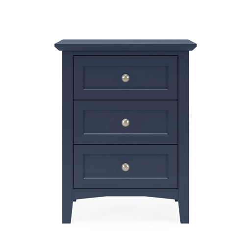 Modus Grace Three Drawer Nightstand in Blueberry Image 1