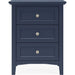 Modus Furniture Grace Three Drawer Nightstand in Blueberry 655450413391 PNKX81 Image 1
