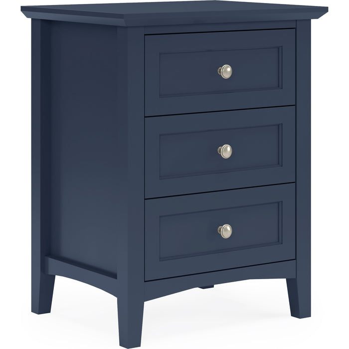 Modus Furniture Grace Three Drawer Nightstand in Blueberry 655450413391 PNKX81 Image 2