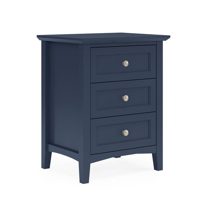 Modus Grace Three Drawer Nightstand in BlueberryImage 2