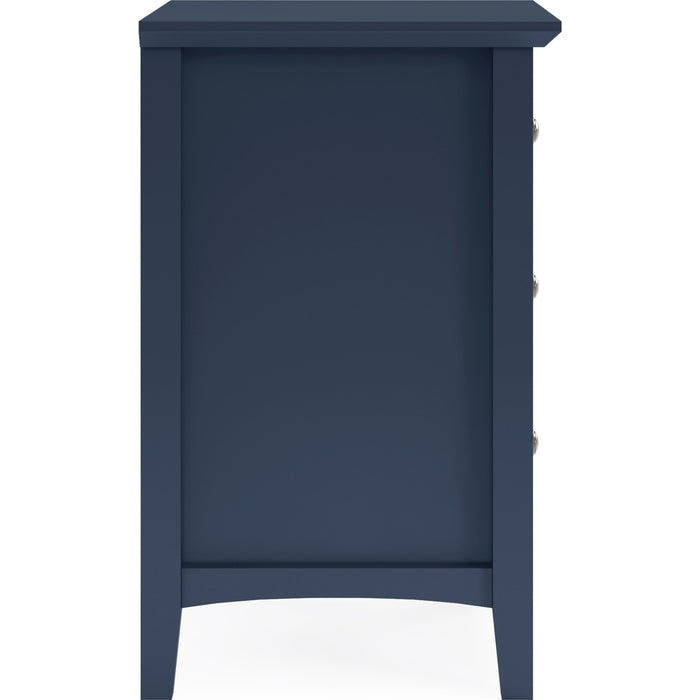 Modus Furniture Grace Three Drawer Nightstand in Blueberry 655450413391 PNKX81 Image 3