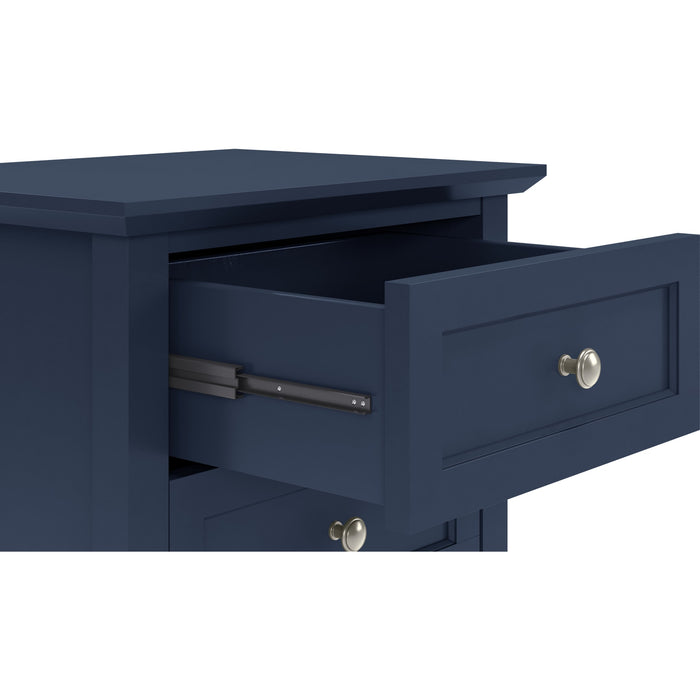 Modus Furniture Grace Three Drawer Nightstand in Blueberry 655450413391 PNKX81 Image 4