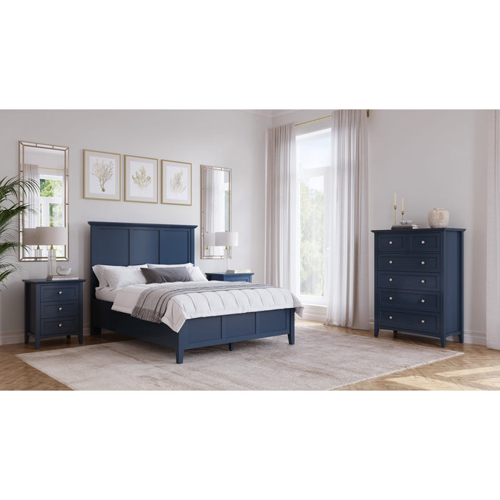 Modus Grace Three Drawer Nightstand in BlueberryImage 5