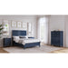Modus Furniture Grace Three Drawer Nightstand in Blueberry 655450413391 PNKX81 Image 5