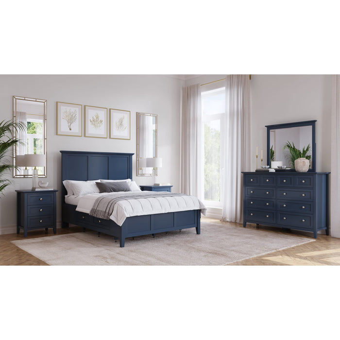 Modus Grace Three Drawer Nightstand in BlueberryImage 8