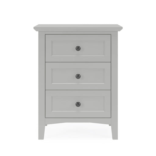 Modus Grace Three Drawer Nightstand in Elephant GreyImage 1