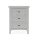Modus Grace Three Drawer Nightstand in Elephant Grey Image 1