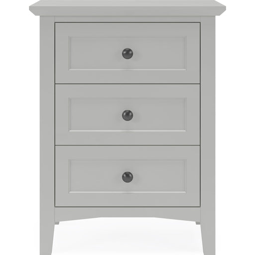 Modus Furniture Grace Three Drawer Nightstand in Elephant Grey 655450413827 PNKG81 Image 1