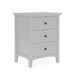 Modus Grace Three Drawer Nightstand in Elephant Grey Image 2