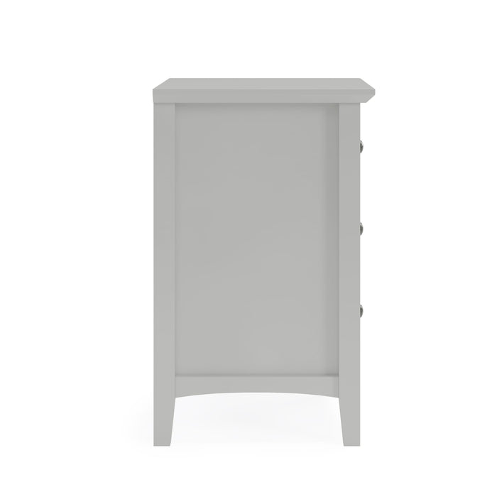 Modus Grace Three Drawer Nightstand in Elephant GreyImage 3