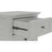 Modus Furniture Grace Three Drawer Nightstand in Elephant Grey 655450413827 PNKG81 Image 4