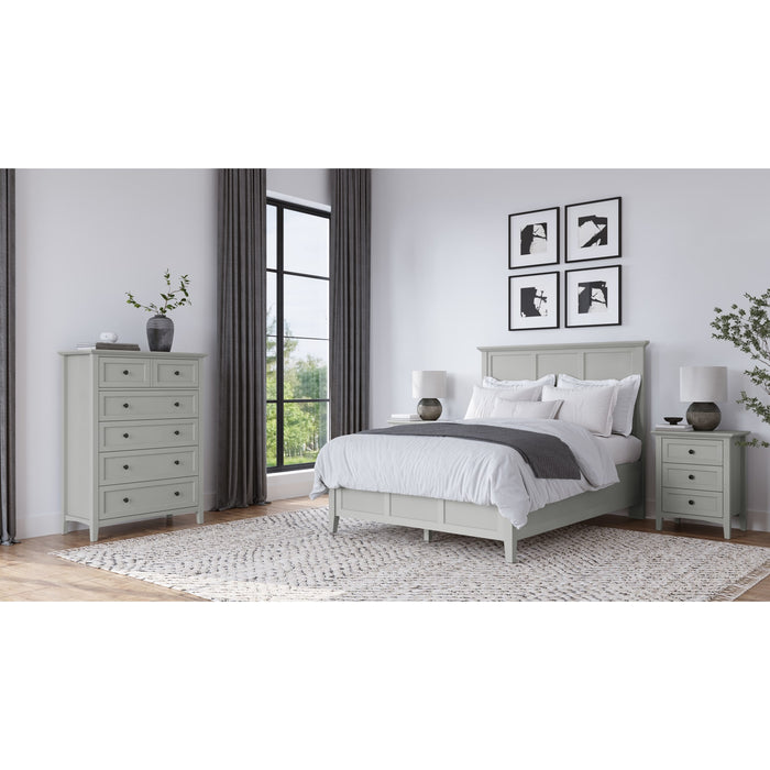 Modus Furniture Grace Three Drawer Nightstand in Elephant Grey 655450413827 PNKG81 Image 6