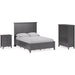 Modus Furniture Grace Three Drawer Nightstand in Raven Black 655450408861 PNRB81 Image 12