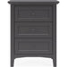 Modus Furniture Grace Three Drawer Nightstand in Raven Black 655450408861 PNRB81 Image 2