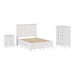 Modus Grace Three Drawer Nightstand in Snowfall WhiteImage 10
