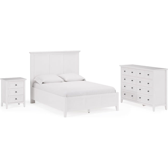 Modus Furniture Grace Three Drawer Nightstand in Snowfall White 655450408441 PNRA81 Image 11