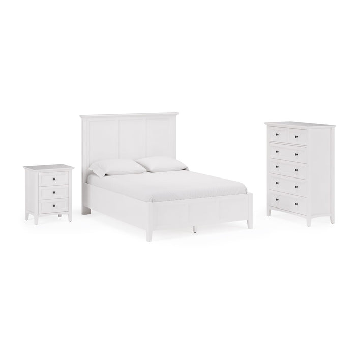Modus Grace Three Drawer Nightstand in Snowfall WhiteImage 12