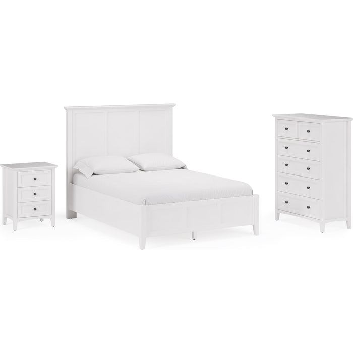 Modus Furniture Grace Three Drawer Nightstand in Snowfall White 655450408441 PNRA81 Image 12
