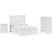 Modus Furniture Grace Three Drawer Nightstand in Snowfall White 655450408441 PNRA81 Image 13
