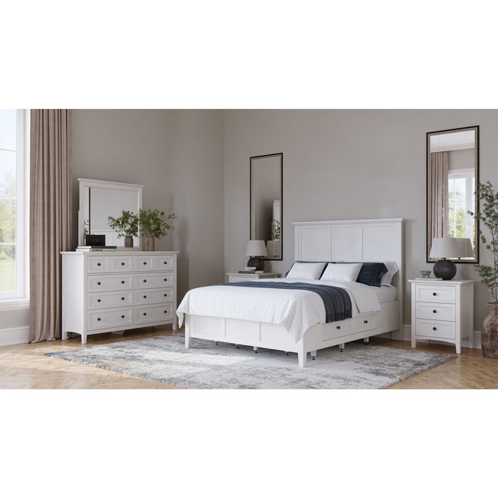 Modus Furniture Grace Three Drawer Nightstand in Snowfall White 655450408441 PNRA81 Image 15