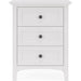 Modus Furniture Grace Three Drawer Nightstand in Snowfall White 655450408441 PNRA81 Image 2