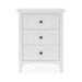 Modus Grace Three Drawer Nightstand in Snowfall WhiteImage 2