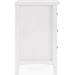 Modus Furniture Grace Three Drawer Nightstand in Snowfall White 655450408441 PNRA81 Image 3