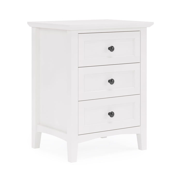 Modus Grace Three Drawer Nightstand in Snowfall WhiteImage 4