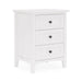 Modus Grace Three Drawer Nightstand in Snowfall WhiteImage 4