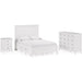 Modus Furniture Grace Three Drawer Nightstand in Snowfall White 655450408441 PNRA81 Image 8
