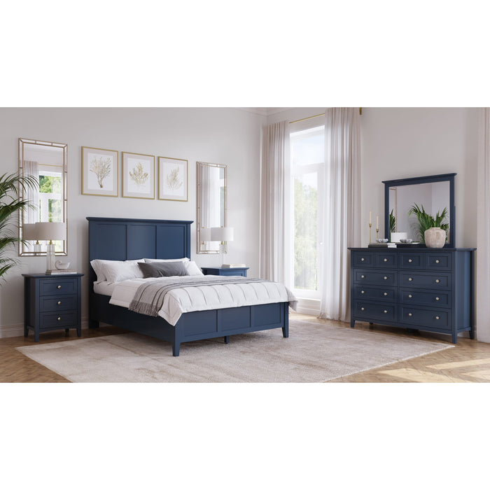 Modus Grace Three Panel Bed in BlueberryImage 9