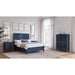 Modus Grace Three Panel Bed in Blueberry Image 8