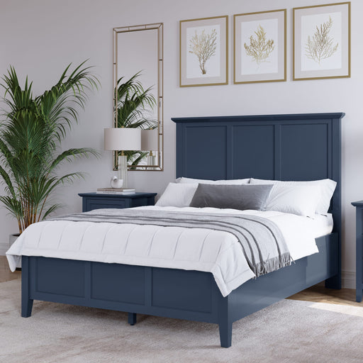 Modus Grace Three Panel Bed in BlueberryMain Image