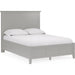 Modus Furniture Grace Three Panel Bed in Elephant Grey  PNKGL  Image 2
