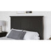 Modus Grace Three Panel Bed in Raven Black Image 10