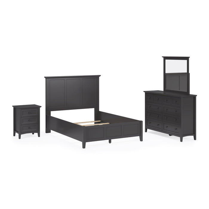 Modus Grace Three Panel Bed in Raven Black Image 9